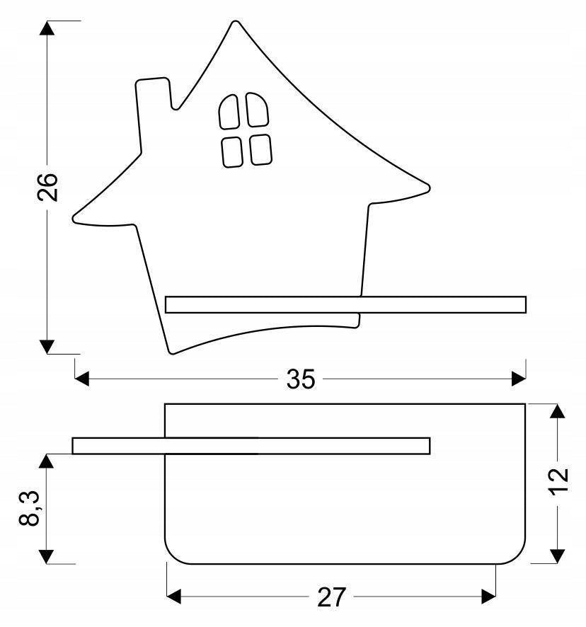 Candellux sieninis šviestuvas Kids House