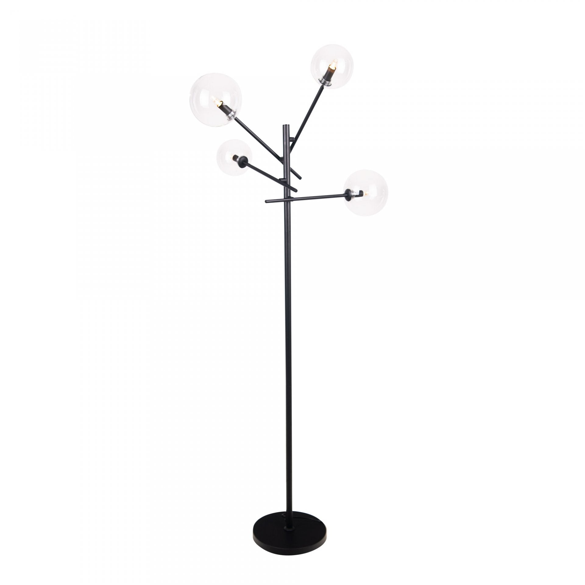 Toršeras Maxlight Lollipop kolekcija juodos spalvos su stiklo kupolu 4xG9 F0051