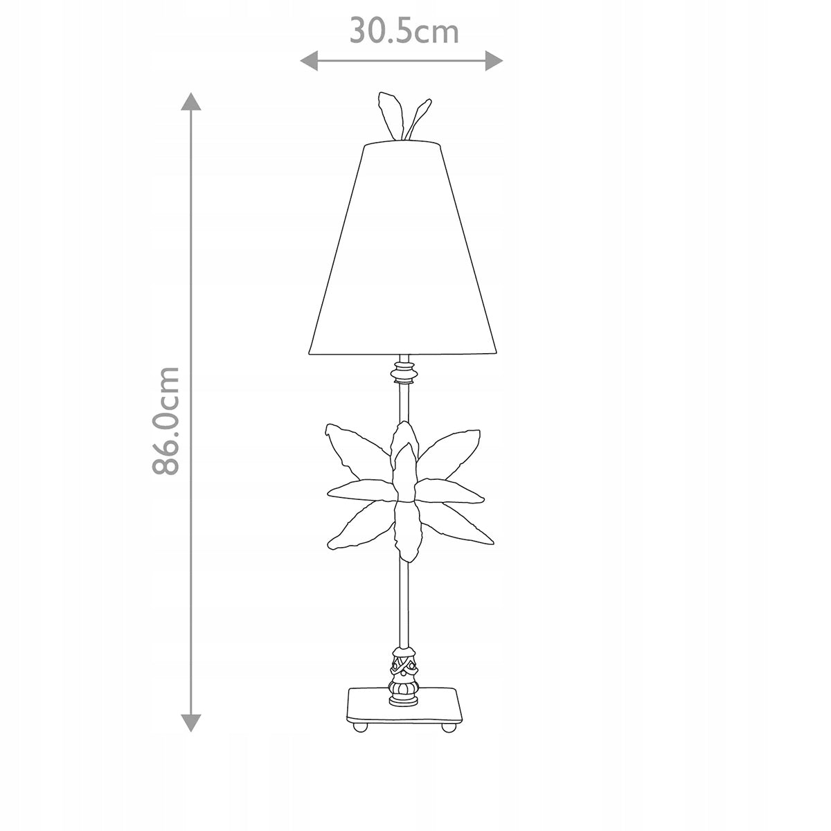 Tischleuchte Elstead Lighting Azalea FB-AZALEA-TL-SV 