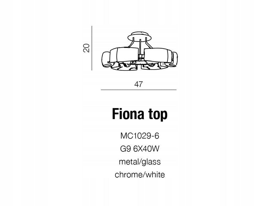 Azzardo lubinis šviestuvas Fiona Top
