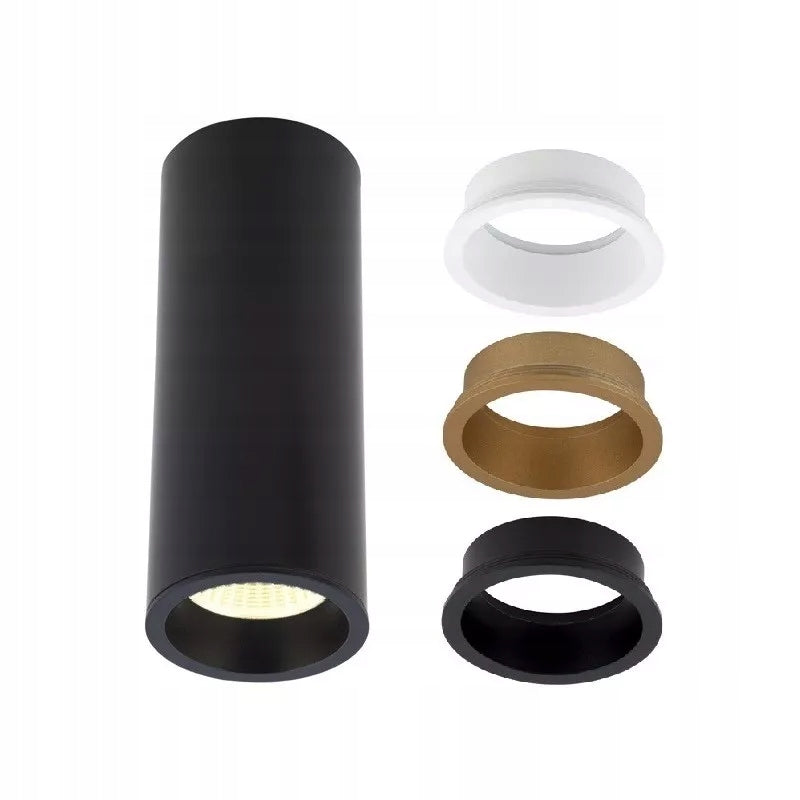 Deckenleuchte Maxlight Long Kollektion schwarz 15cm 7W 3000K C0154 