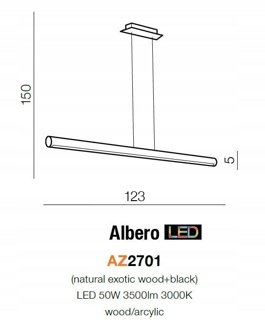Azzardo pakabinamas šviestuvas Albero AZ2701