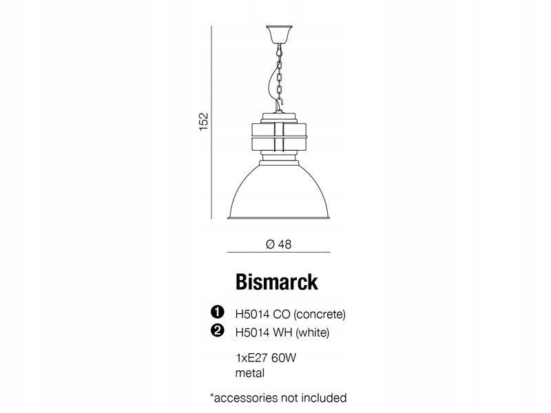 Azzardo pakabinamas šviestuvas Bismarck