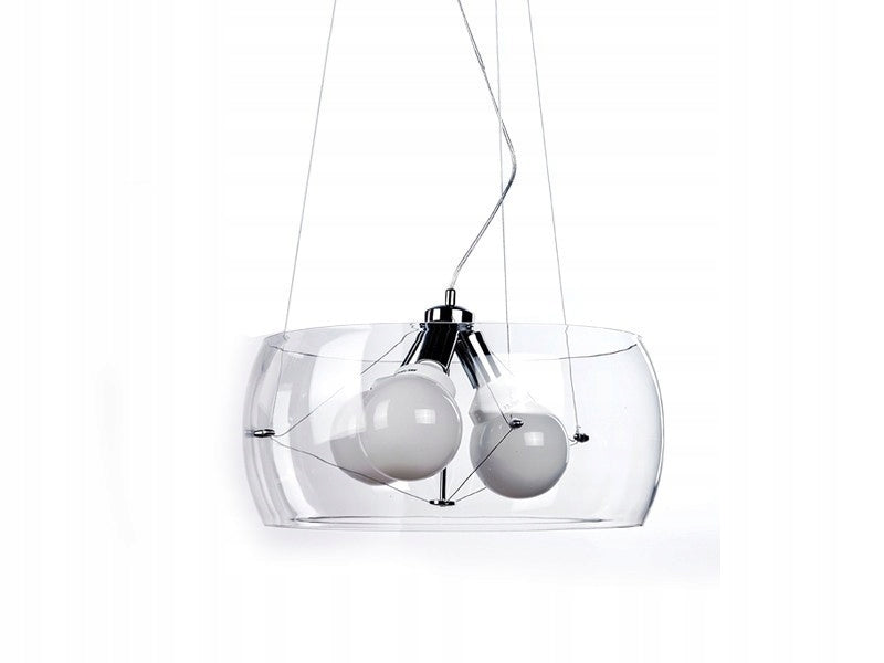 Azzardo pakabinamas šviestuvas Cosmo M Chrome/Transparent