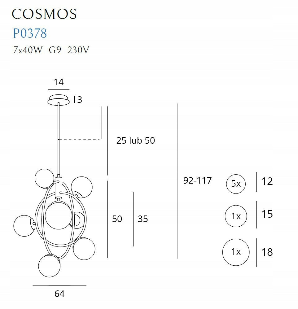 COSMOS P0378, Hängelampe 
