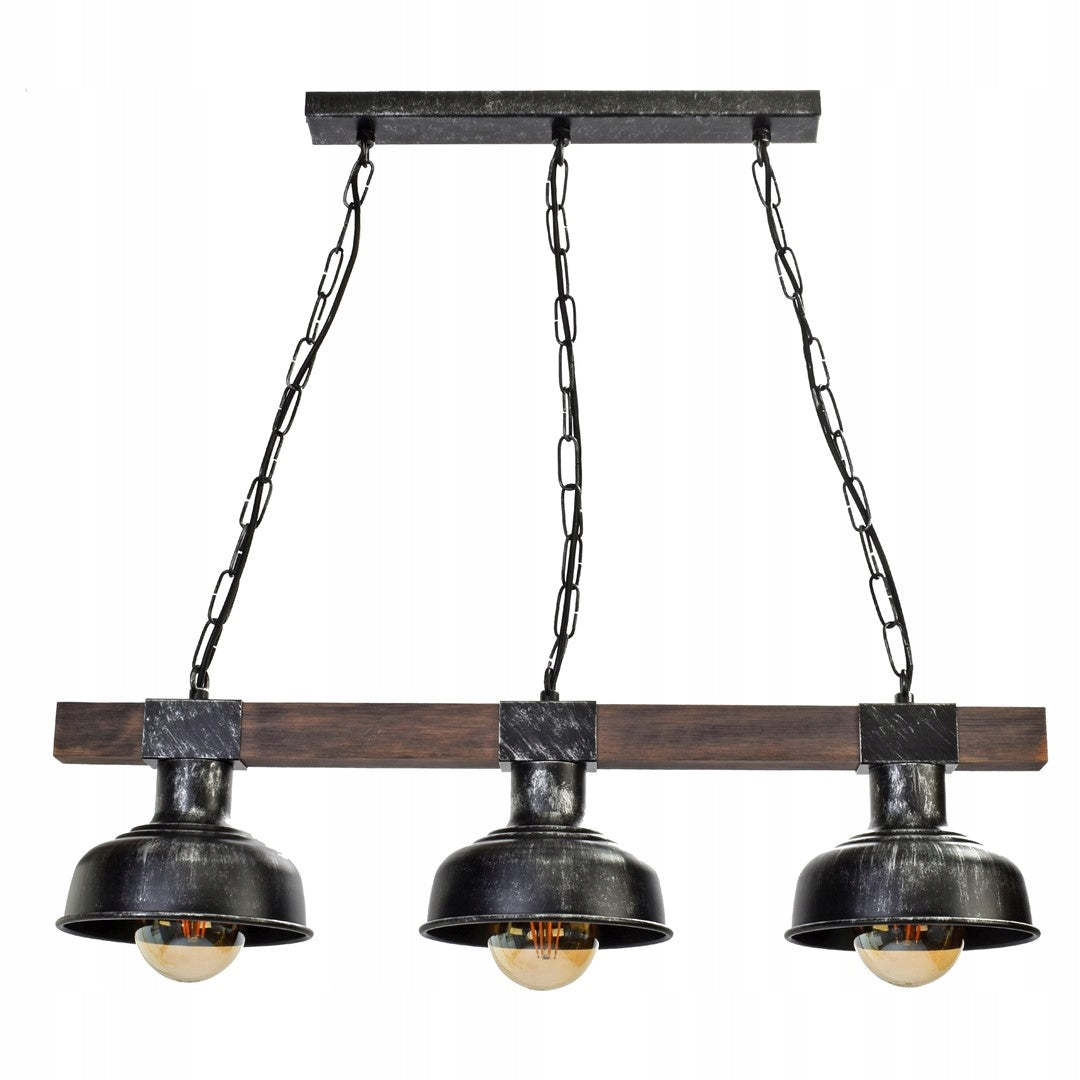 Milagro pakabinamas šviestuvas Faro Black/Wood 3