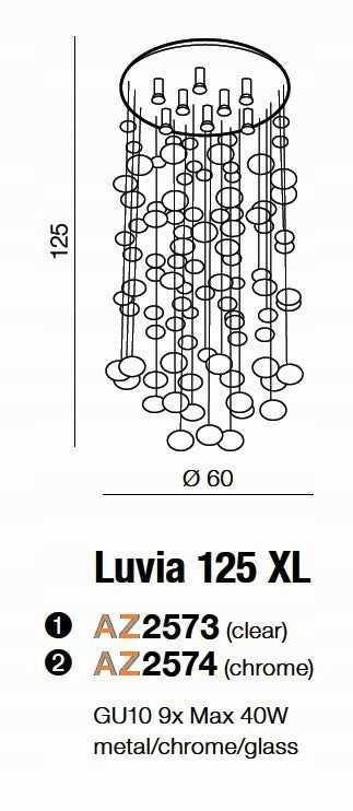 Azzardo pakabinamas šviestuvas Luvia 125 XL