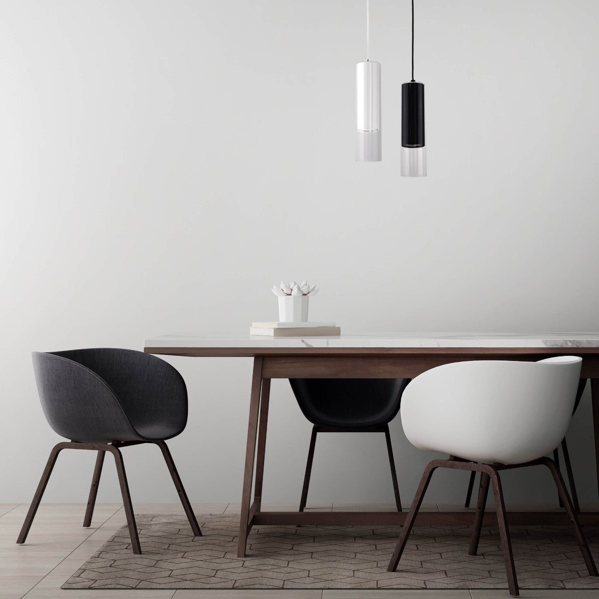Light Prestige pakabinamas šviestuvas Manacor 1, baltas
