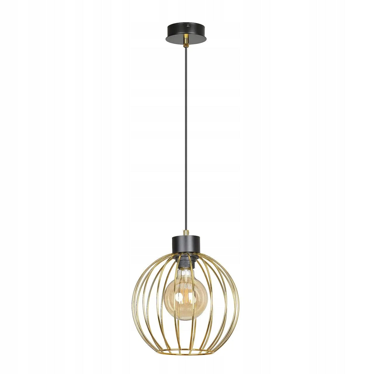 Emibig pakabinamas šviestuvas Pineta 1B Black/Gold