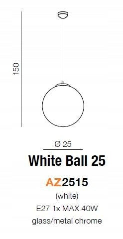 Azzardo pakabinamas šviestuvas Ball 25 AZ2515