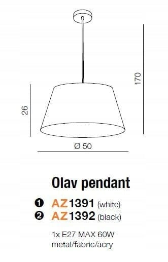 Azzardo šviestuvas Olav AZ1392