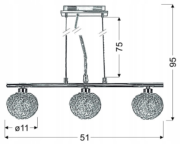 Candellux pakabinamas šviestuvas Sphere III