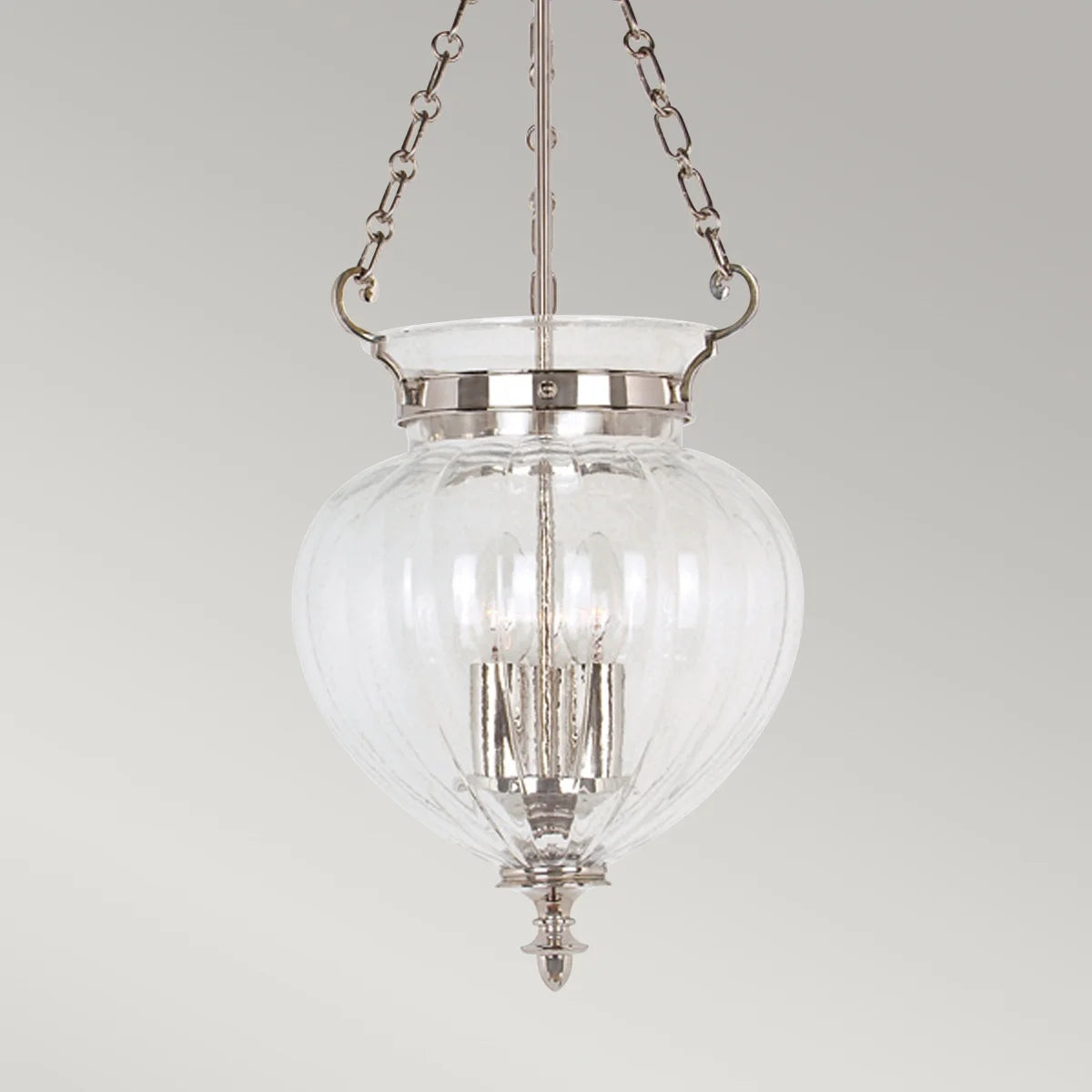 Pakabinamas šviestuvas Elstead Lighting Finsbury park FP-P-M-POL-NCKL
