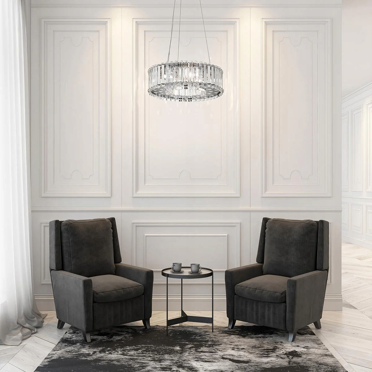 Hängende Badezimmerleuchte Elstead Lighting Crystal KL-CRYSTAL-SKYE-PA 