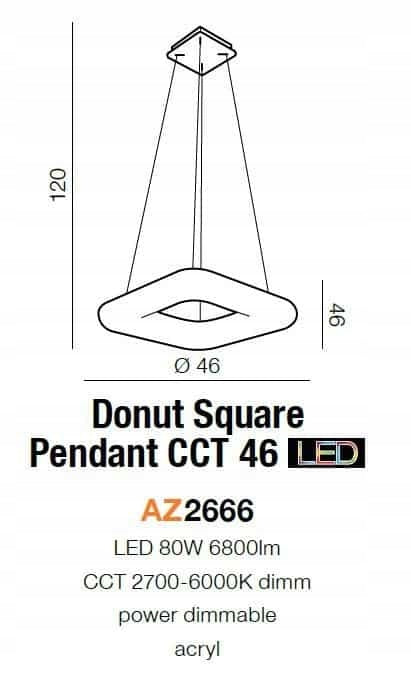 Azzardo pakabinamas šviestuvas Donut AZ2666