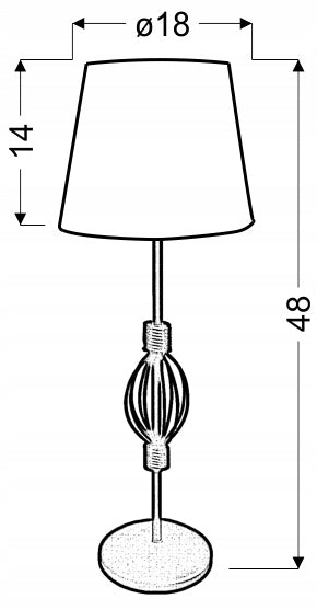 Candellux Tischleuchte Rosette 2 
