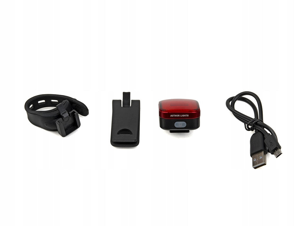 Fahrradrücklicht Author A-Square, USB, 40 lm 