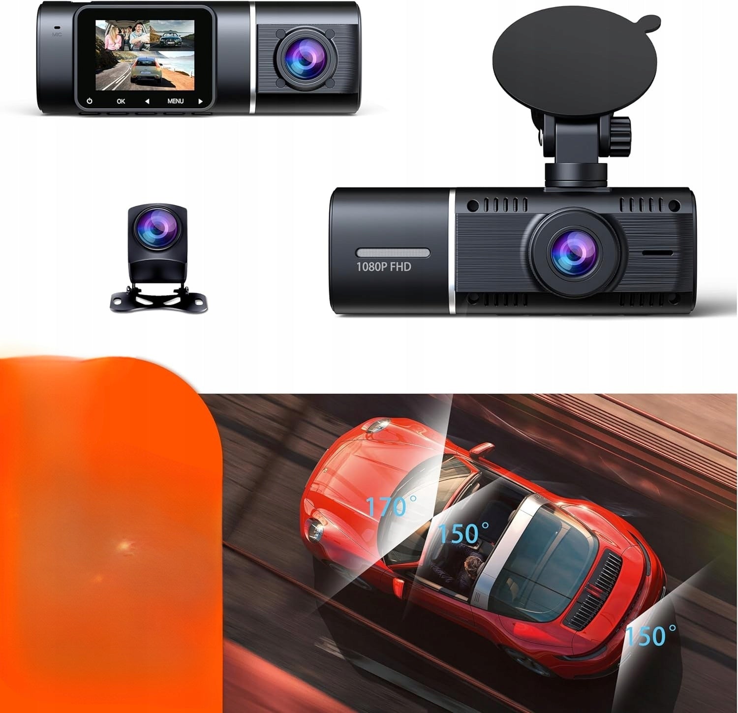 Lamto C300D car camera front rear interior 3CH 1080P Manufacturer code 5902362538144
