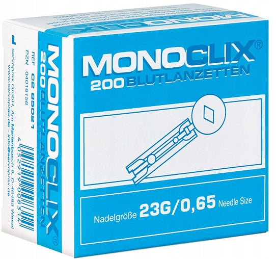 Lancets MONOCLIX 23G / 0,65mm 200pcs