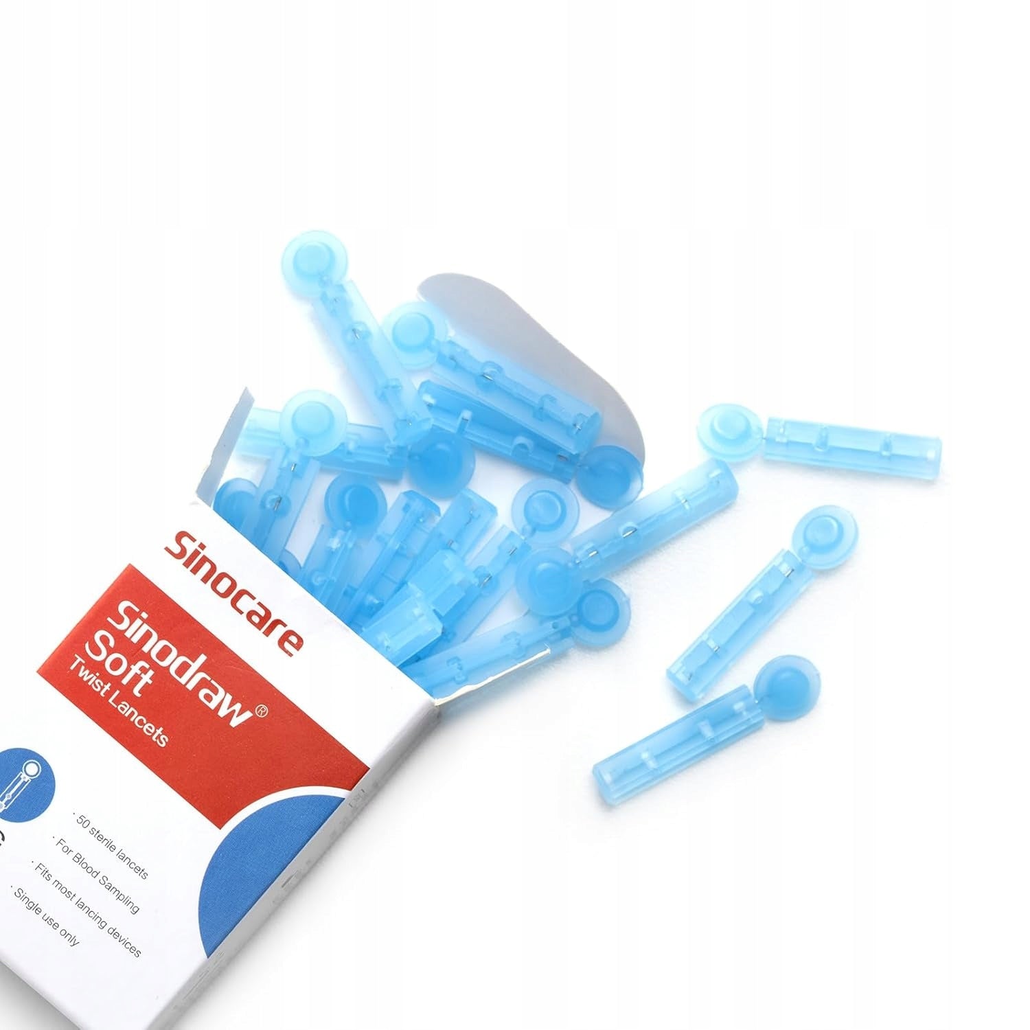 Lancety do pobierania krwi Sinocare Low Pain 28G 150 szt. dla diabetyków