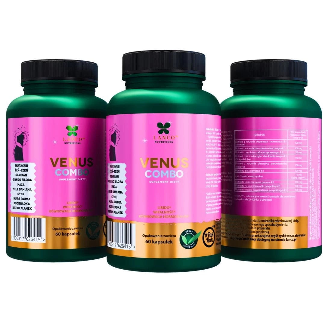 Lanco Nutritions VENUS COMBO support female libido 60 kaps. Name other