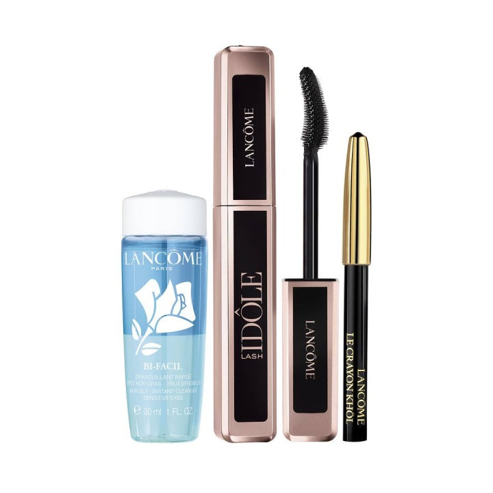 Lancome Lash Idole Mascara Gift Set +Eye Dem. Liquid + Chalk Packaging status original