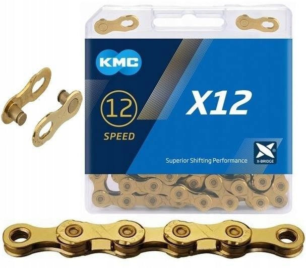 Kette KMC X12 Ti-N Gold 12-fach 