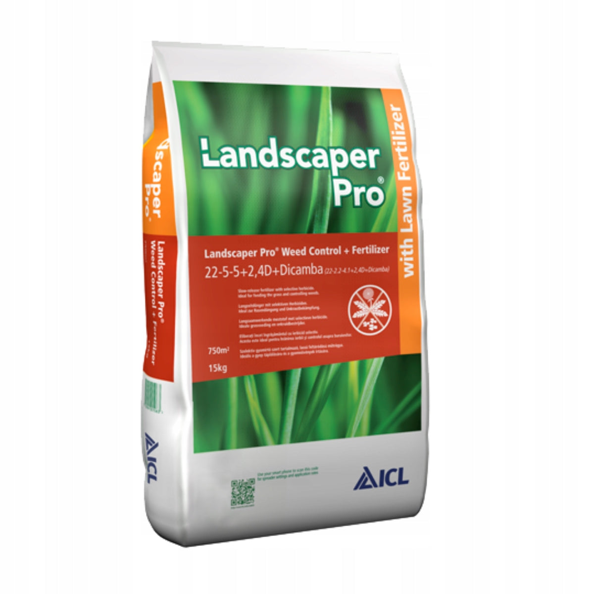 Landscaper Pro Weed Control 22+5+5+2,4D+Dicamba 15kg