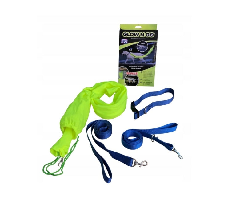 Lanyard 1,8 m + Reflective Collar Fluorescent Adjustable for Dog
