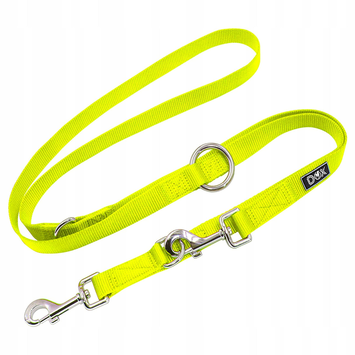 Lanyard DDOXX Nylon, 3 positions, 2m, M, yellow.