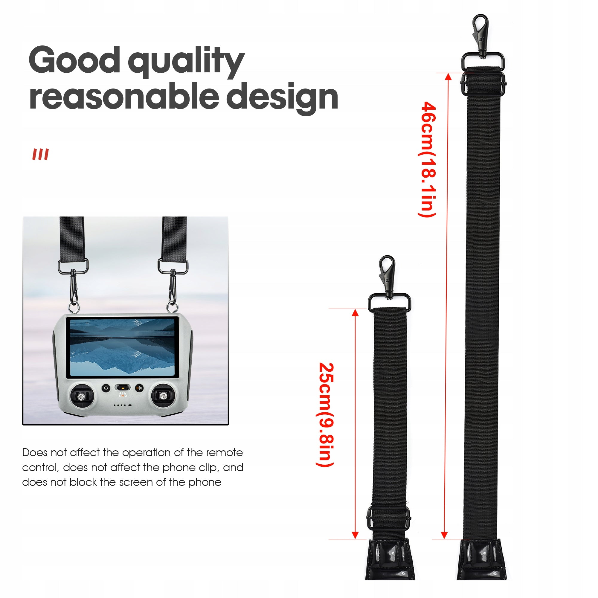 Lanyard Holder for DJI RC / RC 2 / Mini 3 Pro / Mini 4 Pro / AIR 3S Controller Brand STARTRC