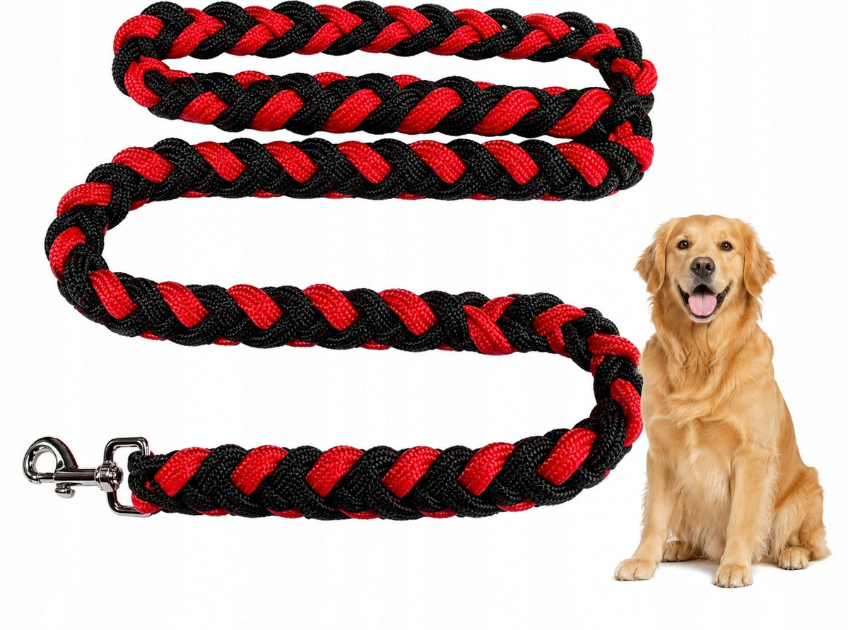Lanyard for Dog Braided Rope Thick 30 mm. Length 0d 160 - 200 cm. Very Strong