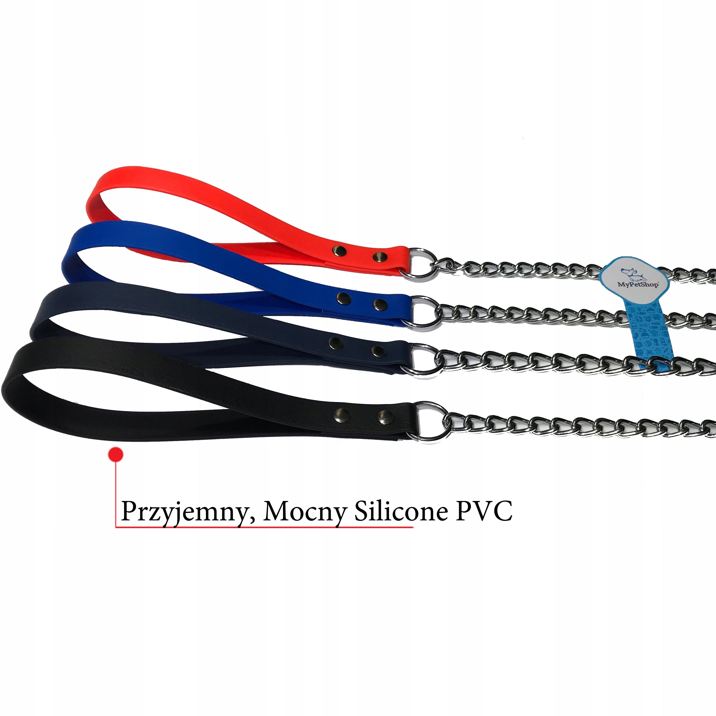 Lanyard for Dog Chain 115 cm/15 mm. For large dog. Waterproof handle. EAN (GTIN) 5903857130768