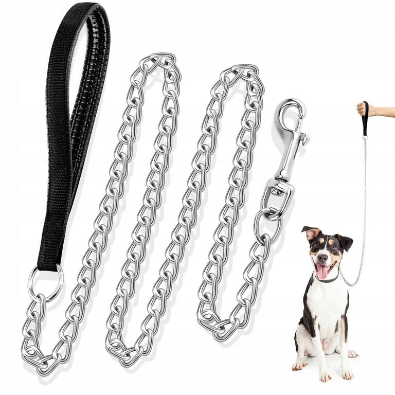 Lanyard for Dog Chain 115 cm/15 mm. For large dog. Waterproof handle.