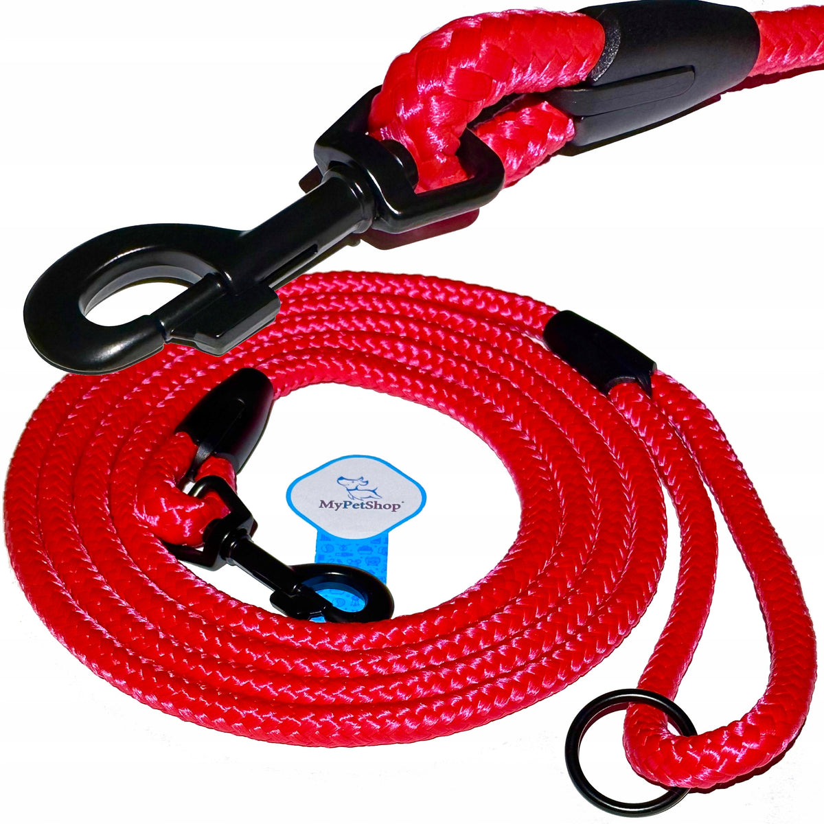 Lanyard for Dog Rope 5 m Training Thick 10mm. Black Elements.Black Edition Manufacturer code 7099288