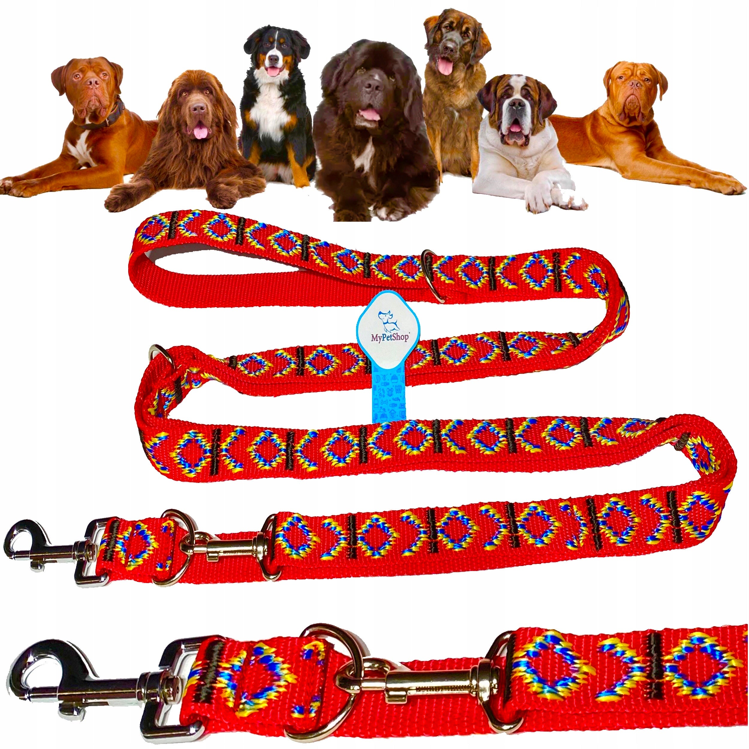 Lanyard for Dog Training 3,2m. Strong Retractable 4 Lengths. Large Strong Dog