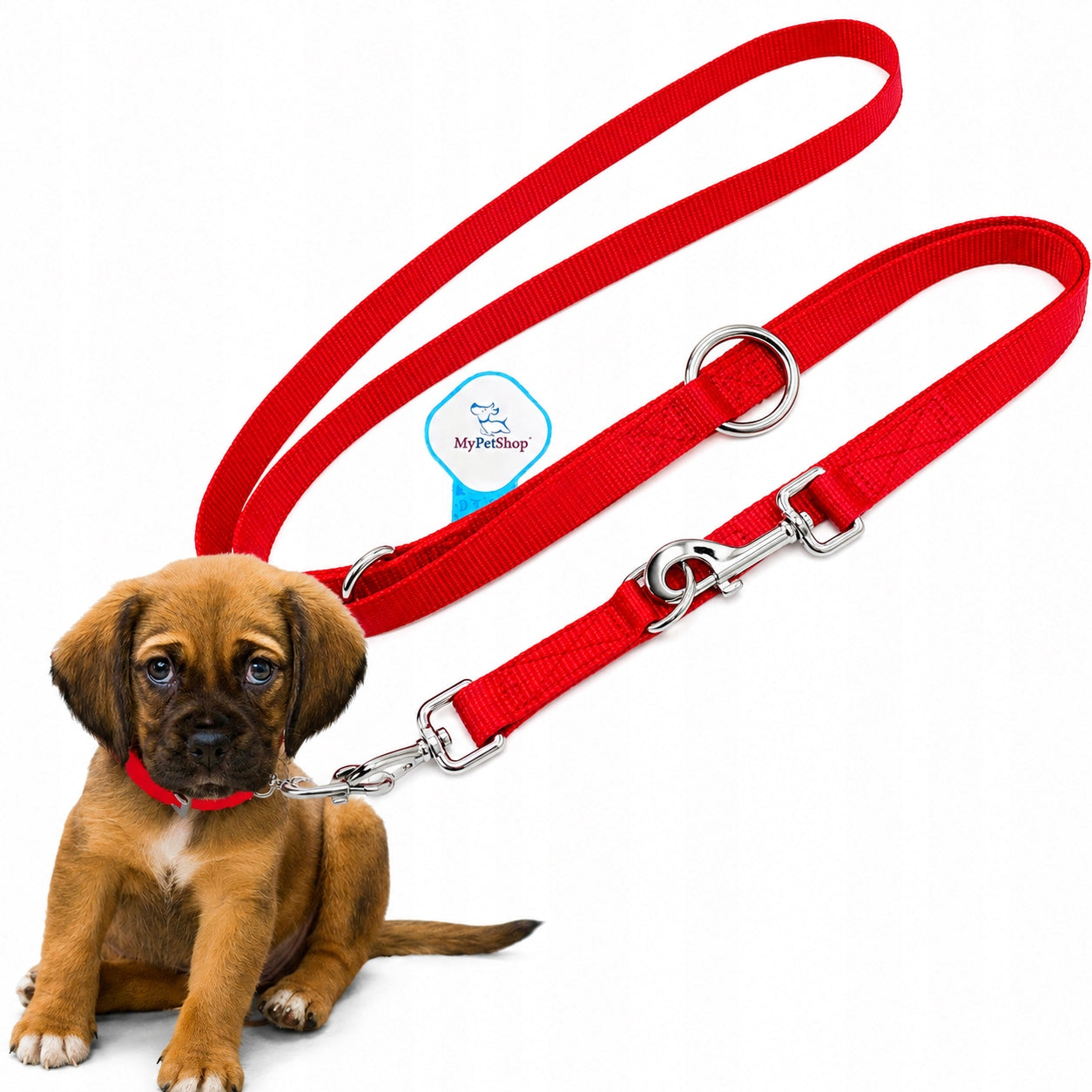 Lanyard for Dog Training Fastened to 5 lengths. Lightweight shoulder 5 m /11mm