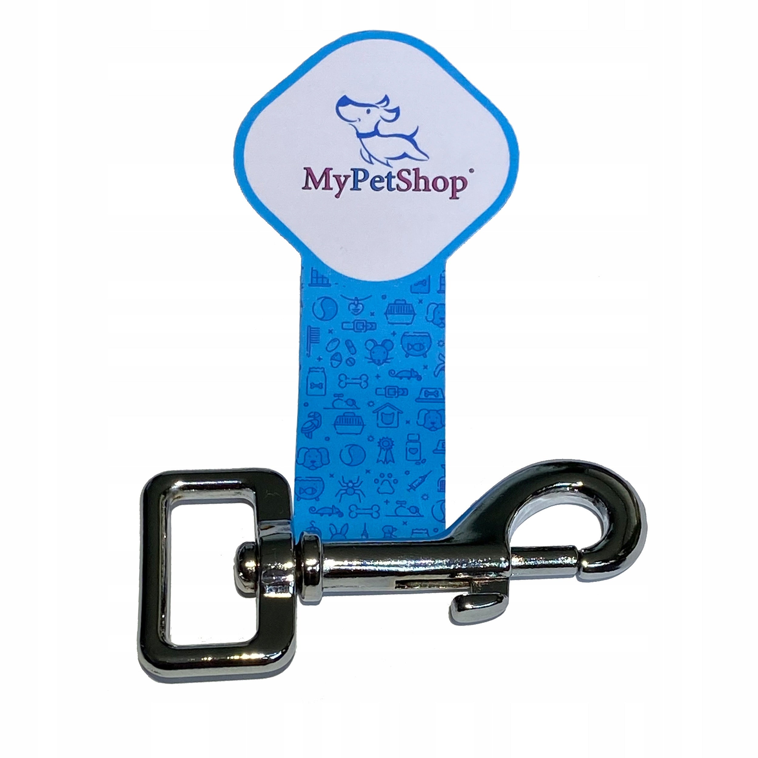 Lanyard for Dog Training Rope 5 m. Thick Rope 12 mm with Circle. Strong notch. Color black
