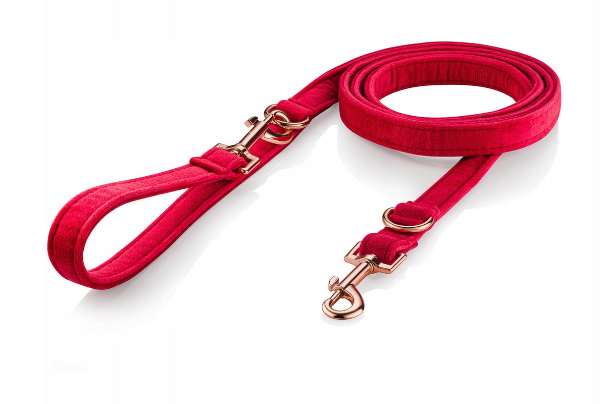 Lanyard for Dog Velour Retractable 1.8m Red Manufacturer code SOV-1333