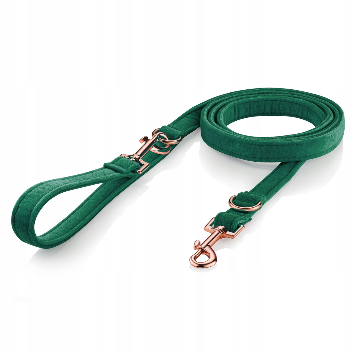 Lanyard for Dog Velour Retractable 1.8m shoe. Green