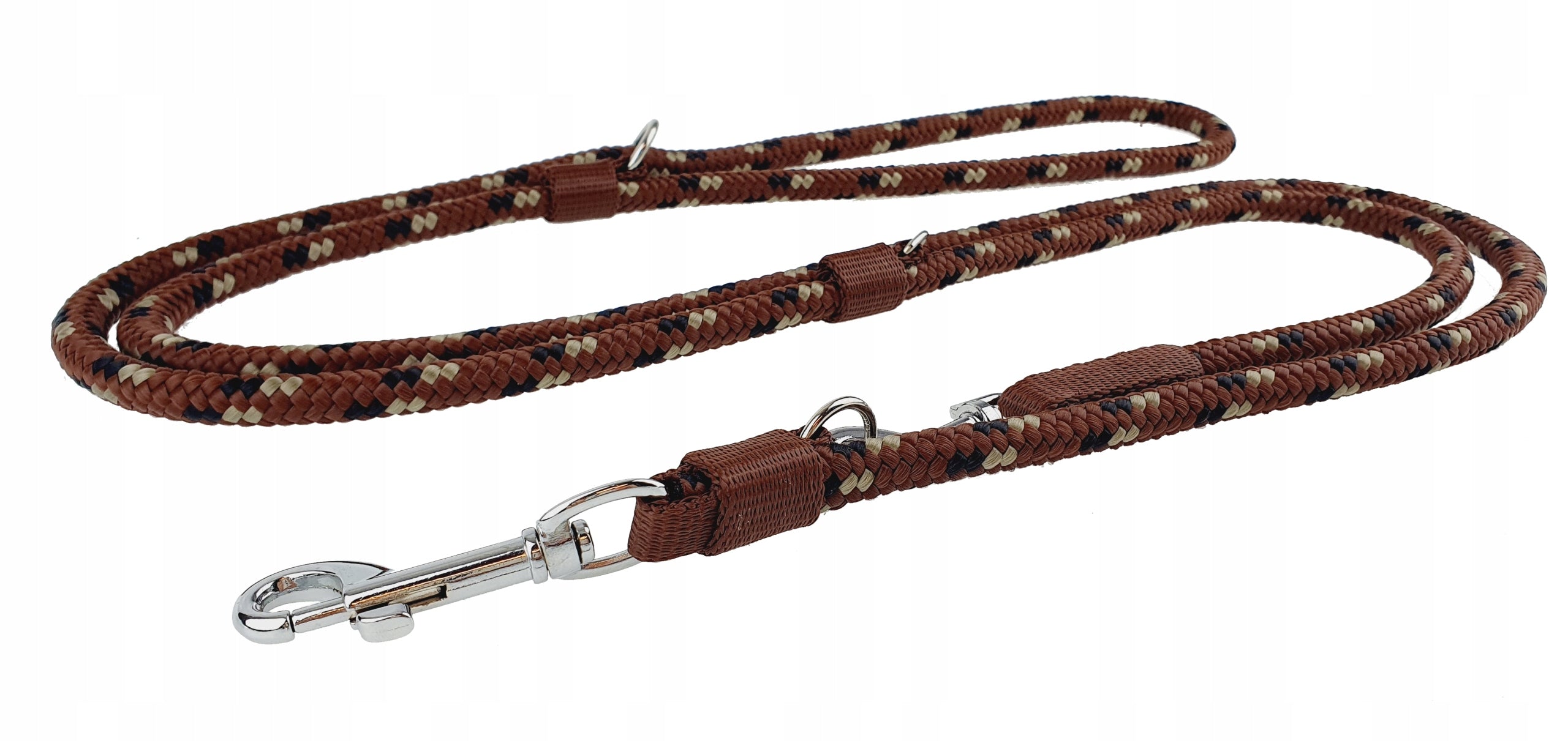 Lanyard for Medium Dog Cable Adjustable 2,5m/1,0cm Champion Brown Melange Manufacturer code LS 1,0 R (BR-TRI)
