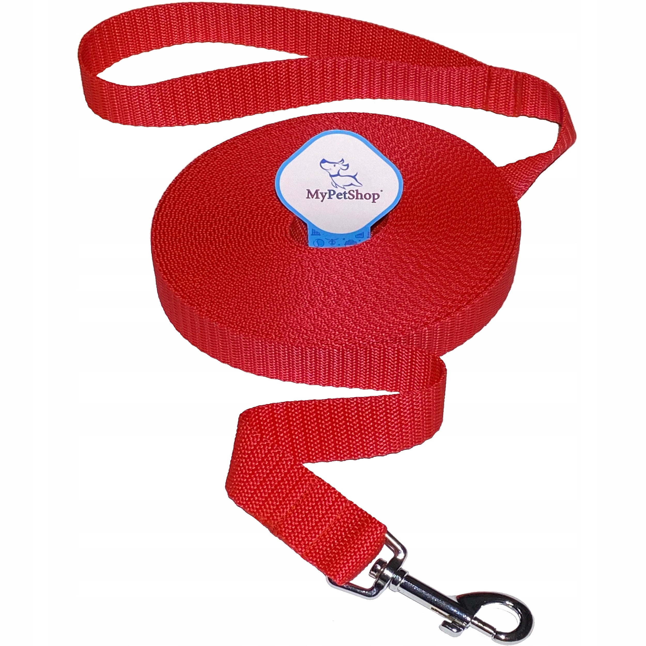 Lanyard for Training Dog 10m. Strong-width 25mm Reinforced Carabiner