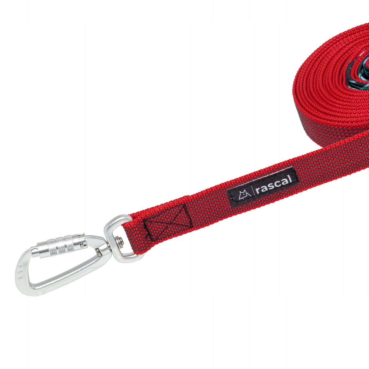 Lanyard for big dog training rope rubberized 5m red | RASCAL Manufacturer code 5904183192086