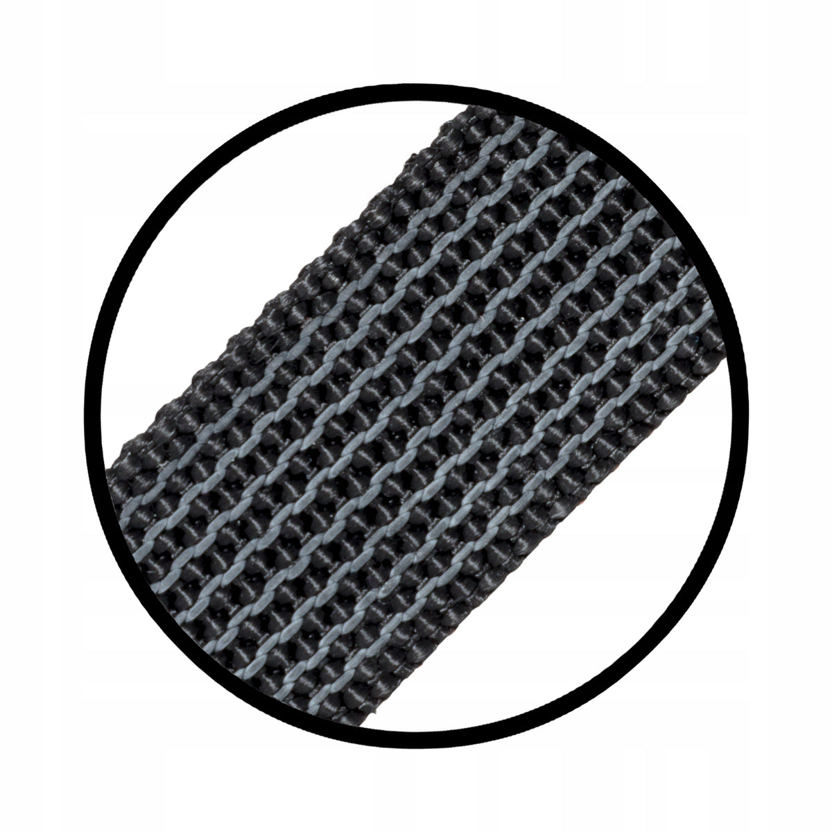 Lanyard for big dog training rubberized 3m black | RASCAL Brand Rascal