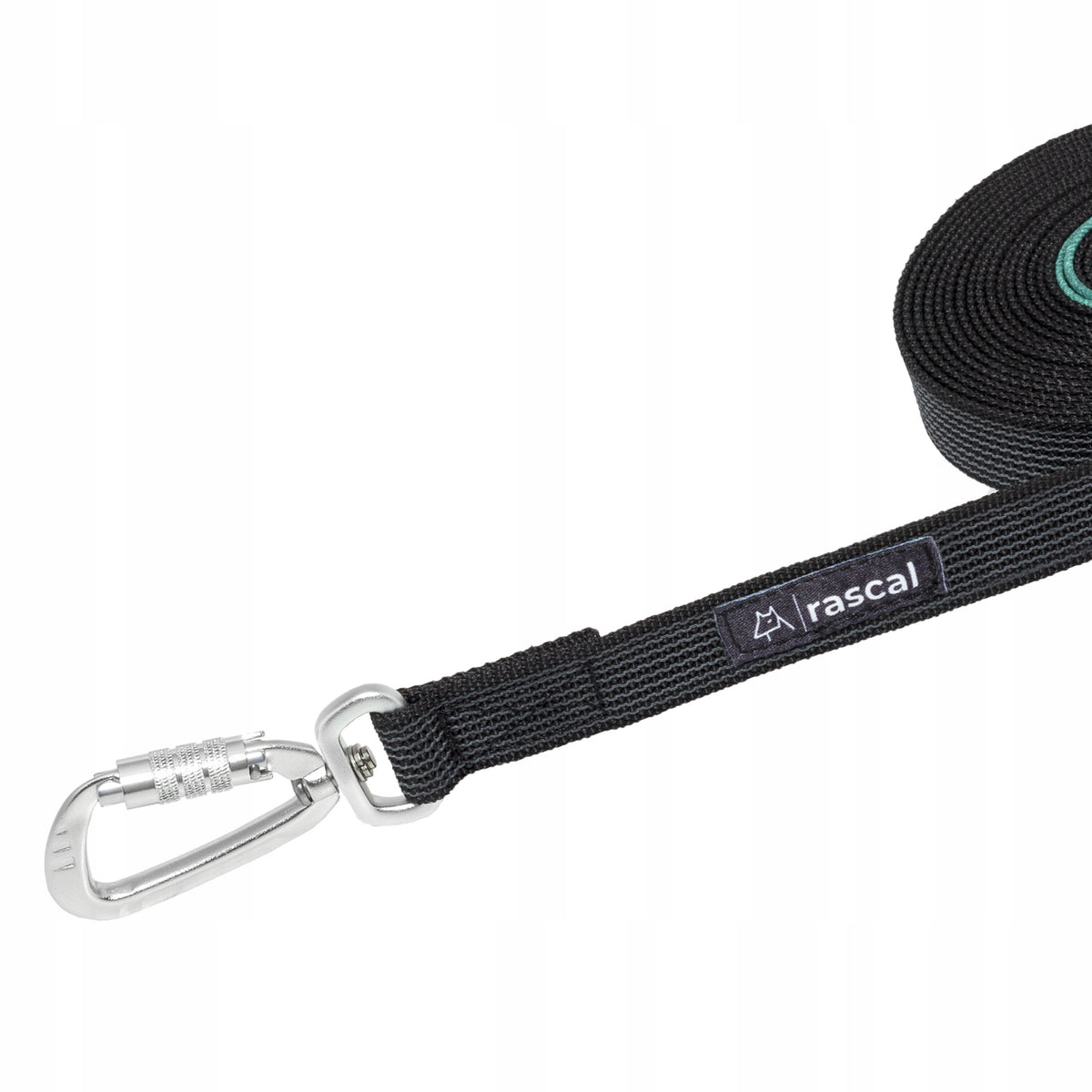 Lanyard for big dog training rubberized 3m black | RASCAL Manufacturer code 5904183192031