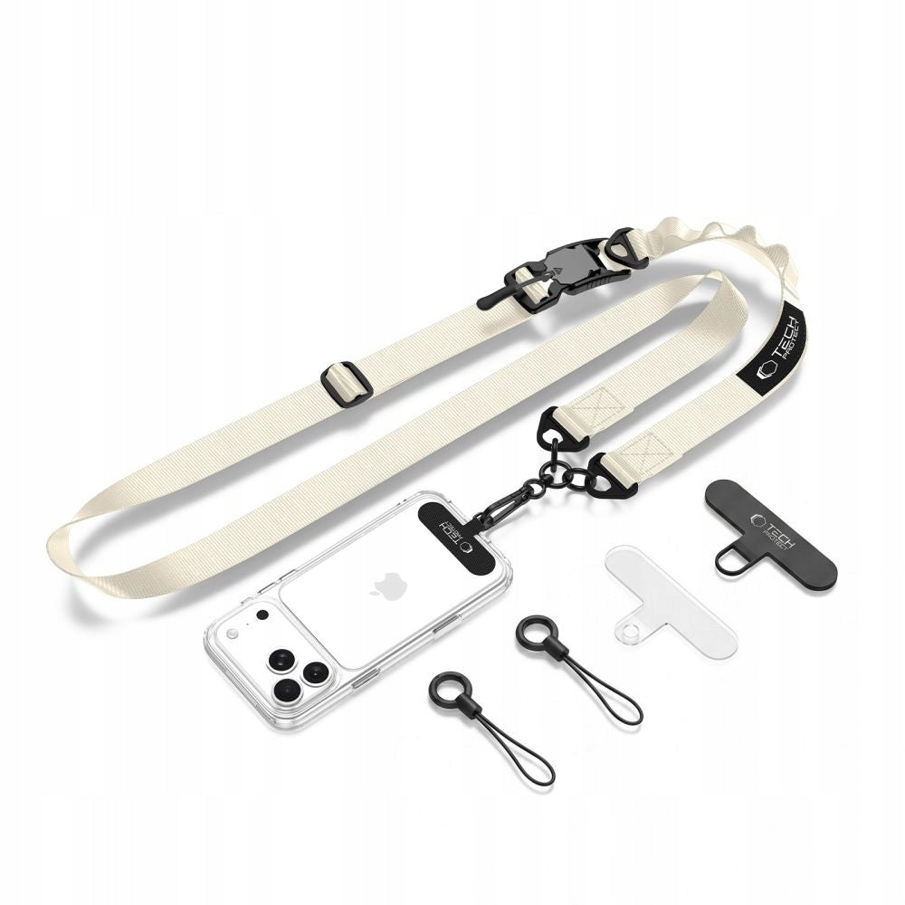 Lanyard for phone, keys Tech-Protect C9S solid lanyard over the shoulder, neck