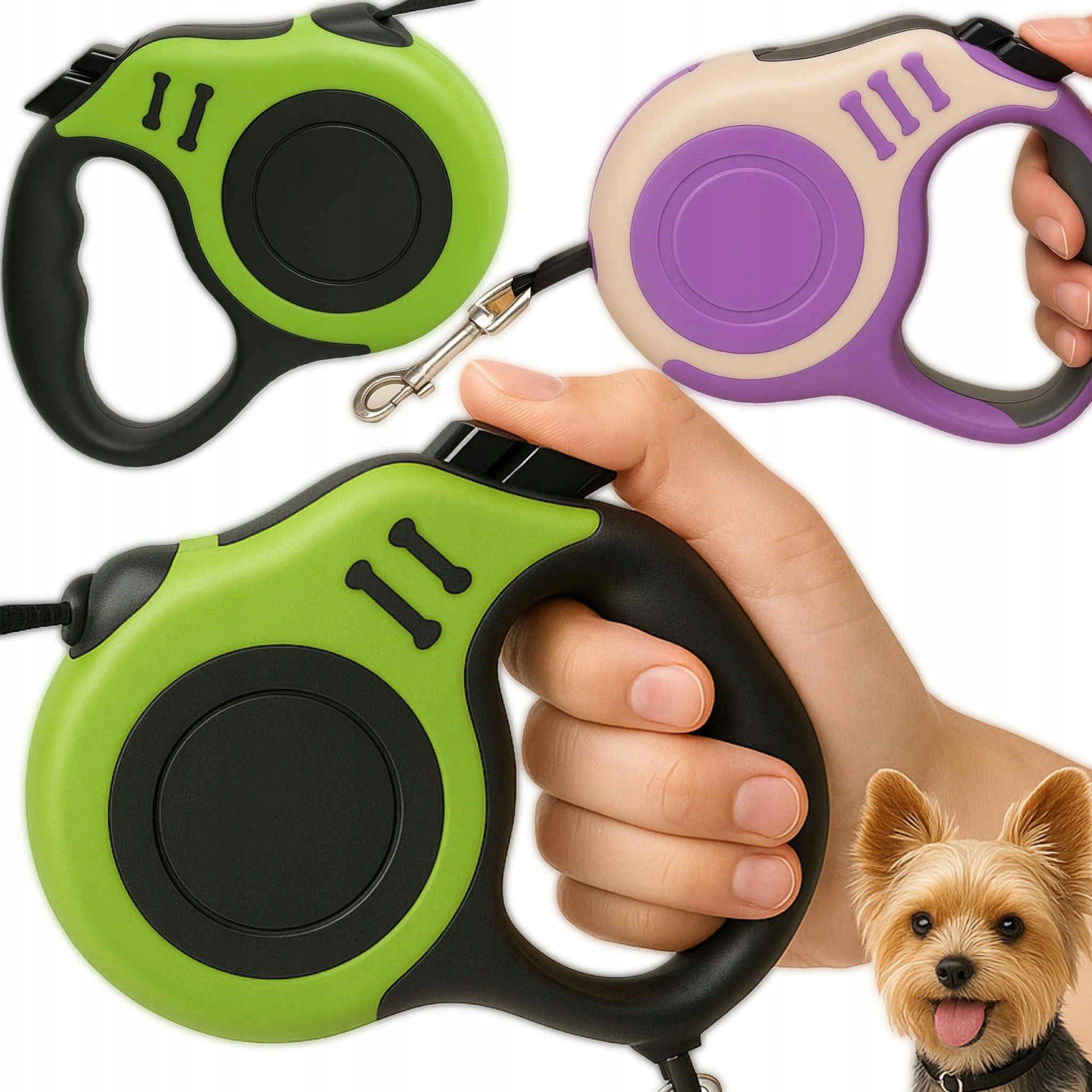 Lanyard for small and medium dog automatic on tape 3 m Brand no brand