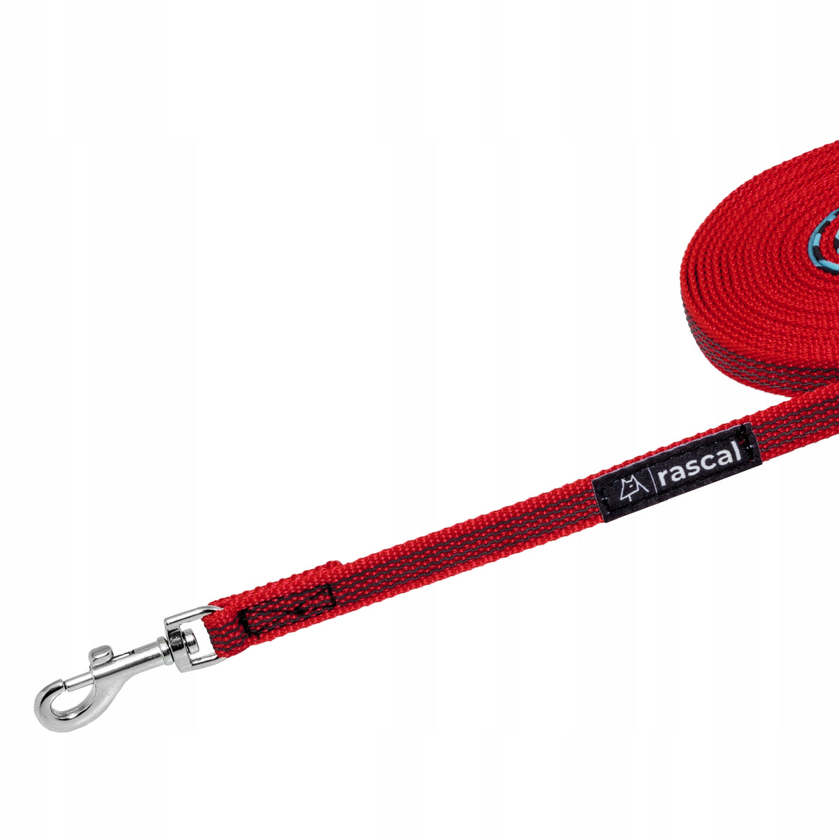 Lanyard for small dog training rope rubberized 3m red | RASCAL Brand Rascal