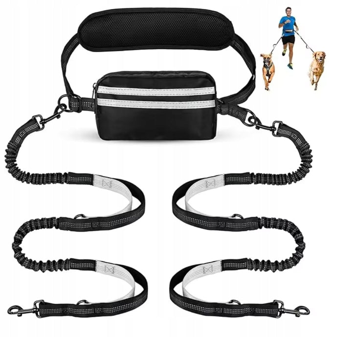 Lanyard for two dogs MEDIUM AND LARGE BREEDS FOR RUNNING