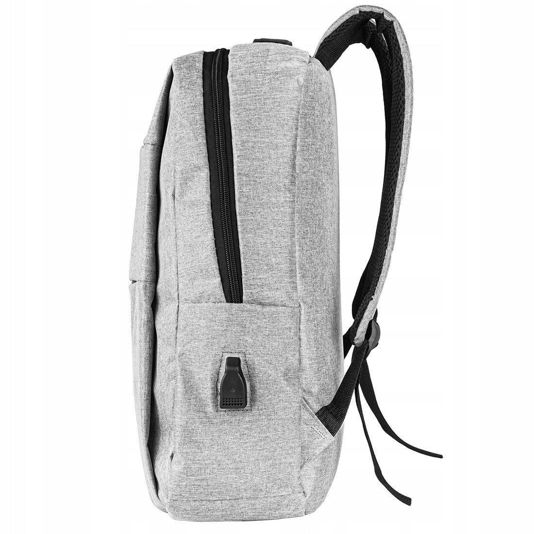 Laptop BACKPACK with USB 15,6 Unisex Grey Brand no brand